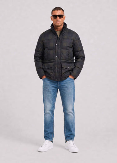 Barbour Jassen Barbour lonnen tartan puffer jacket - shadow classic tartan