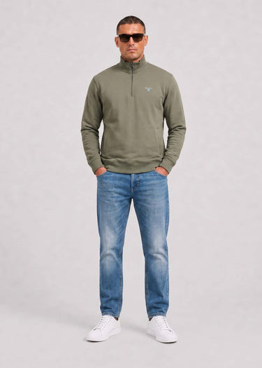 Barbour Sweaters Barbour desmond half zip sweat - agave green