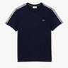 Lacoste T-shirts Contrast stripe t-shirt - navy blue