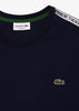 Lacoste T-shirts Contrast stripe t-shirt - navy blue