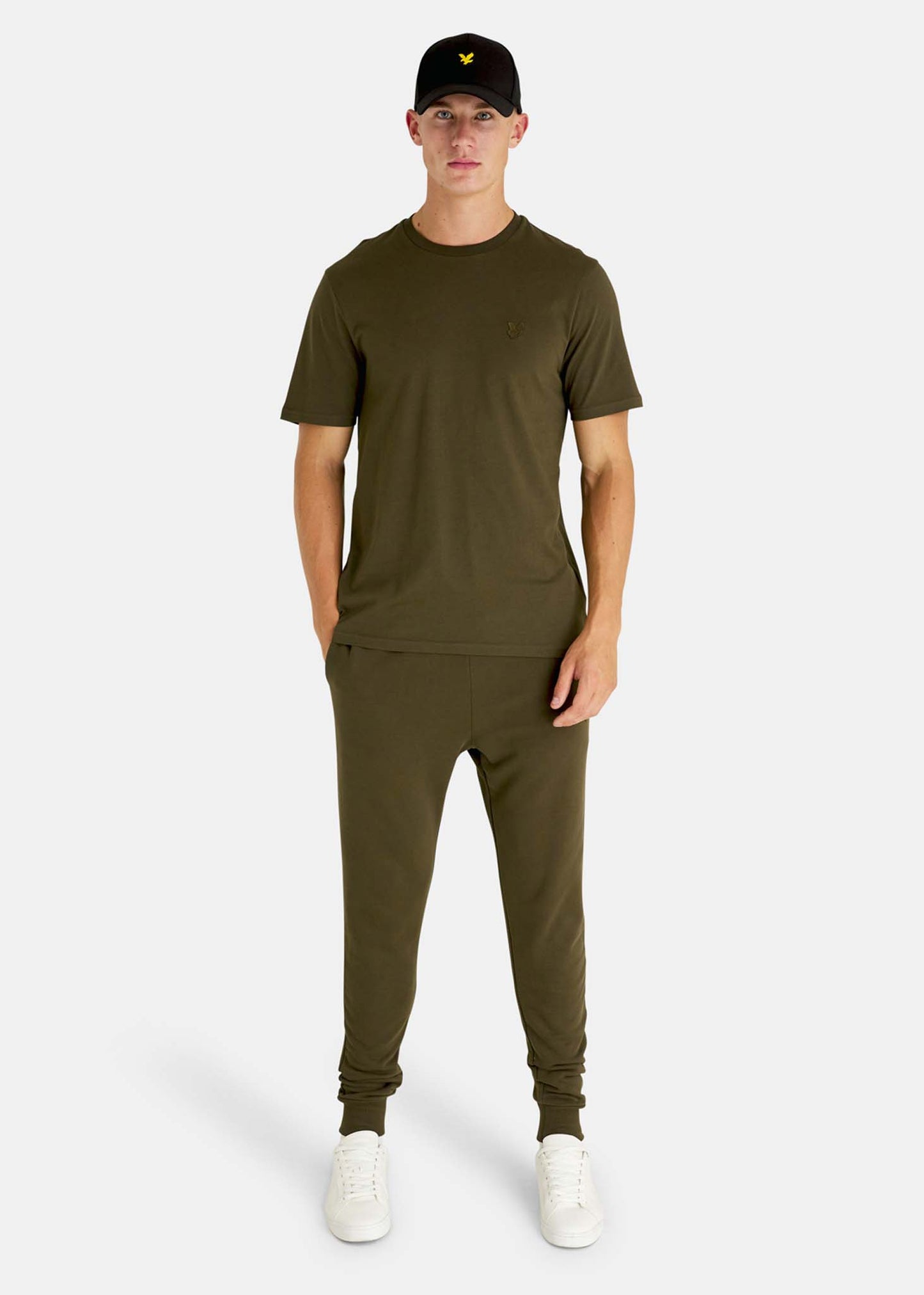 Lyle & Scott T-shirts Tonal eagle t-shirt - olive
