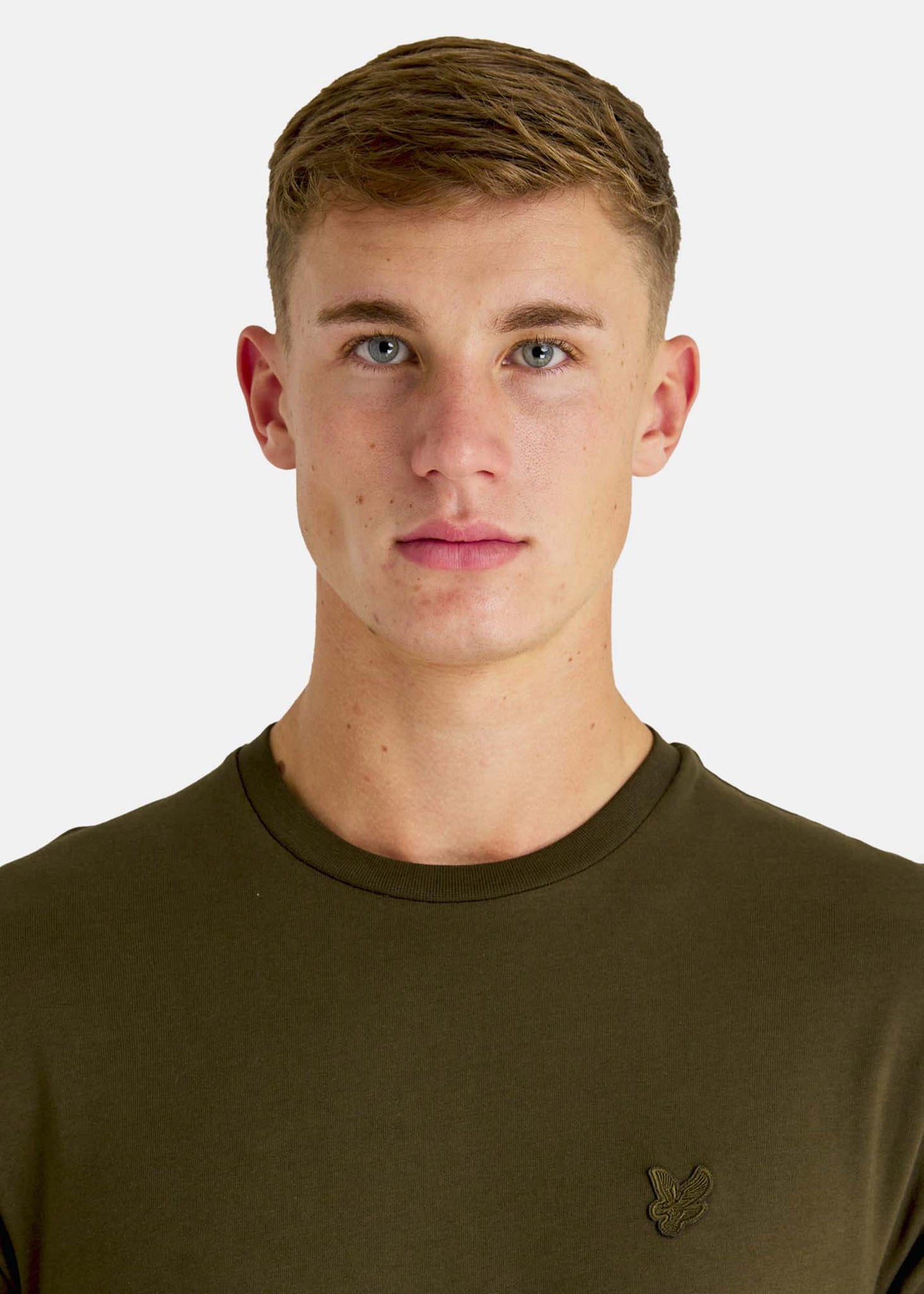 Lyle & Scott T-shirts Tonal eagle t-shirt - olive
