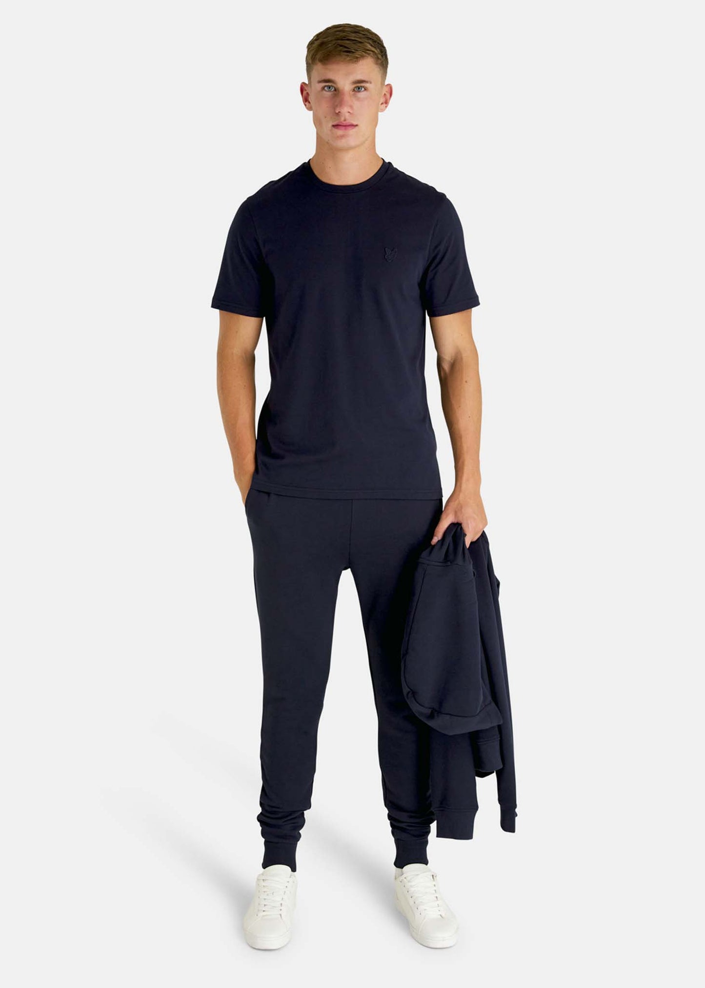 Lyle & Scott T-shirts Tonal eagle t-shirt - dark navy