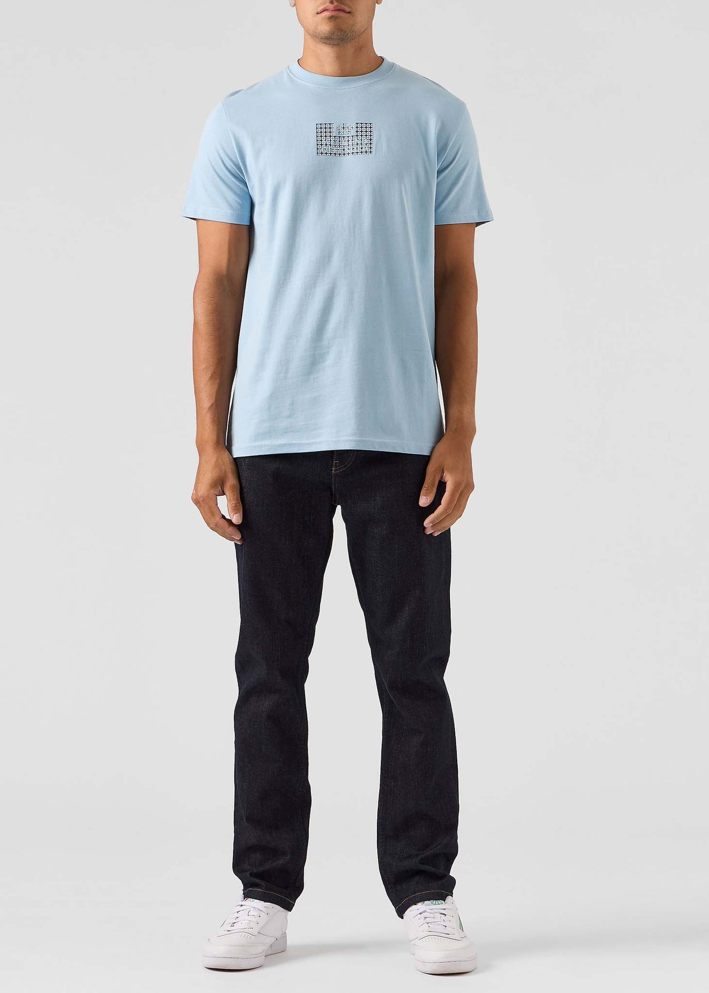 Weekend Offender T-shirts Dygas - winter sky blue house check