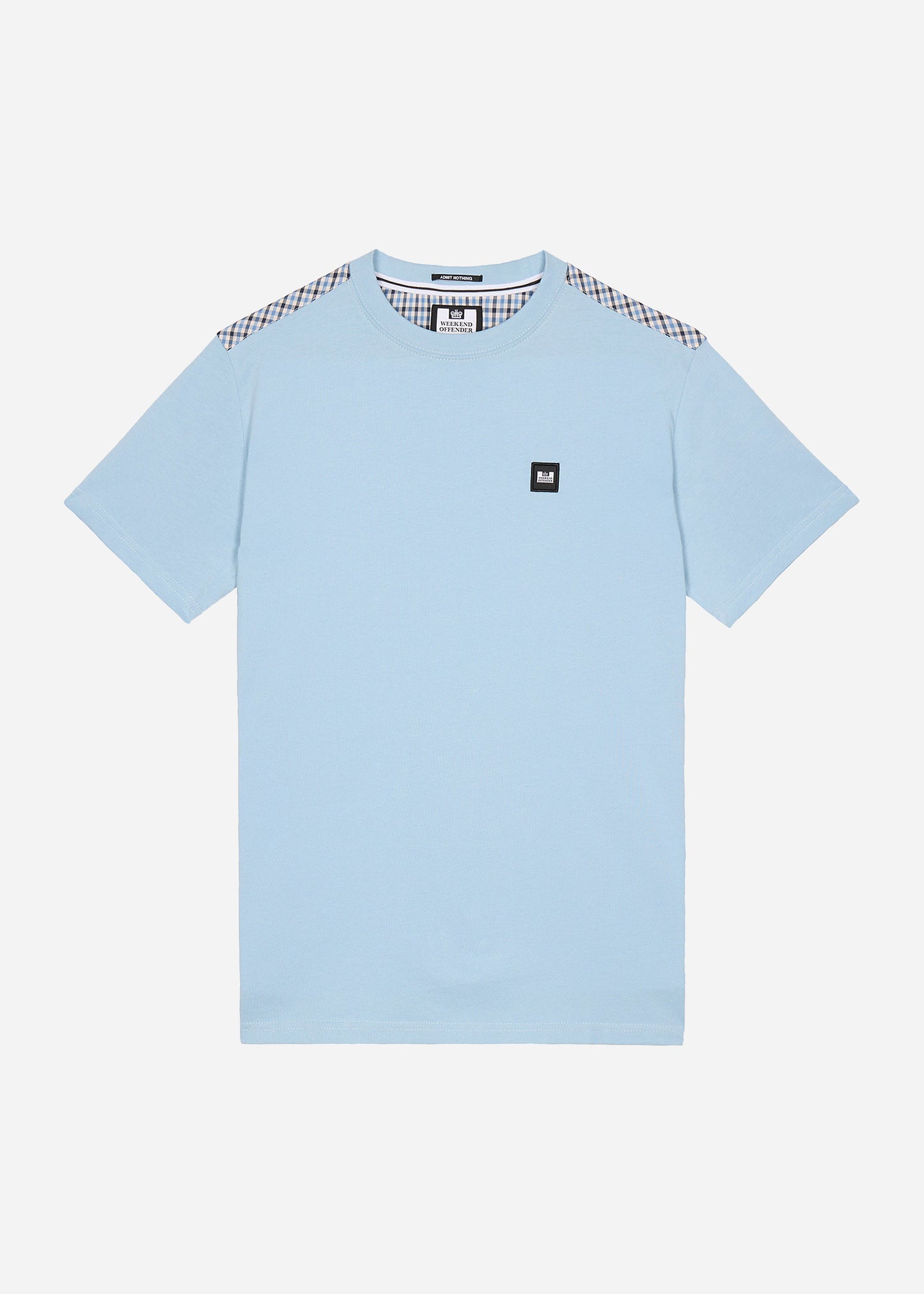 Weekend Offender T-shirts Diaz - winter sky blue house check