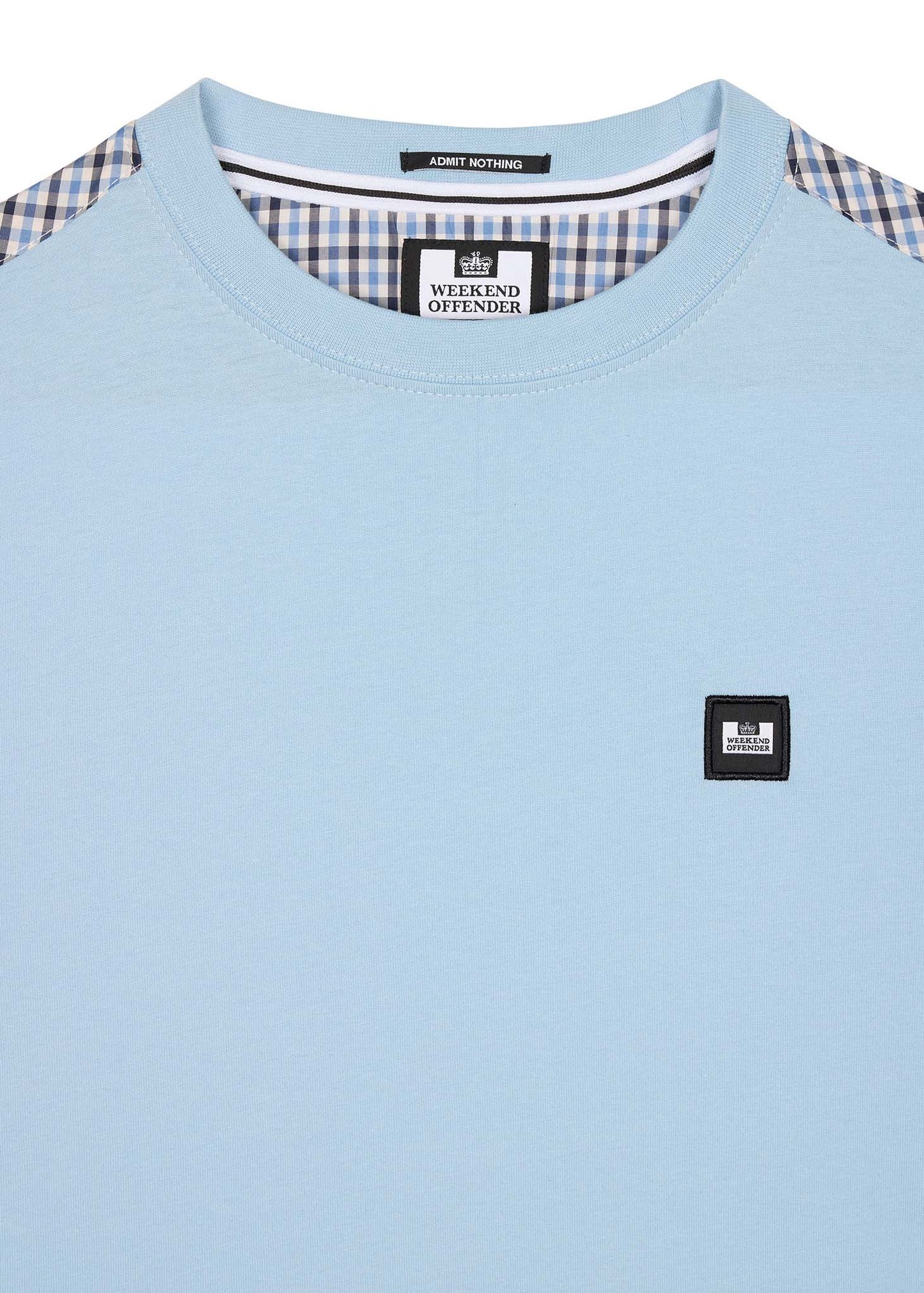 Weekend Offender T-shirts Diaz - winter sky blue house check