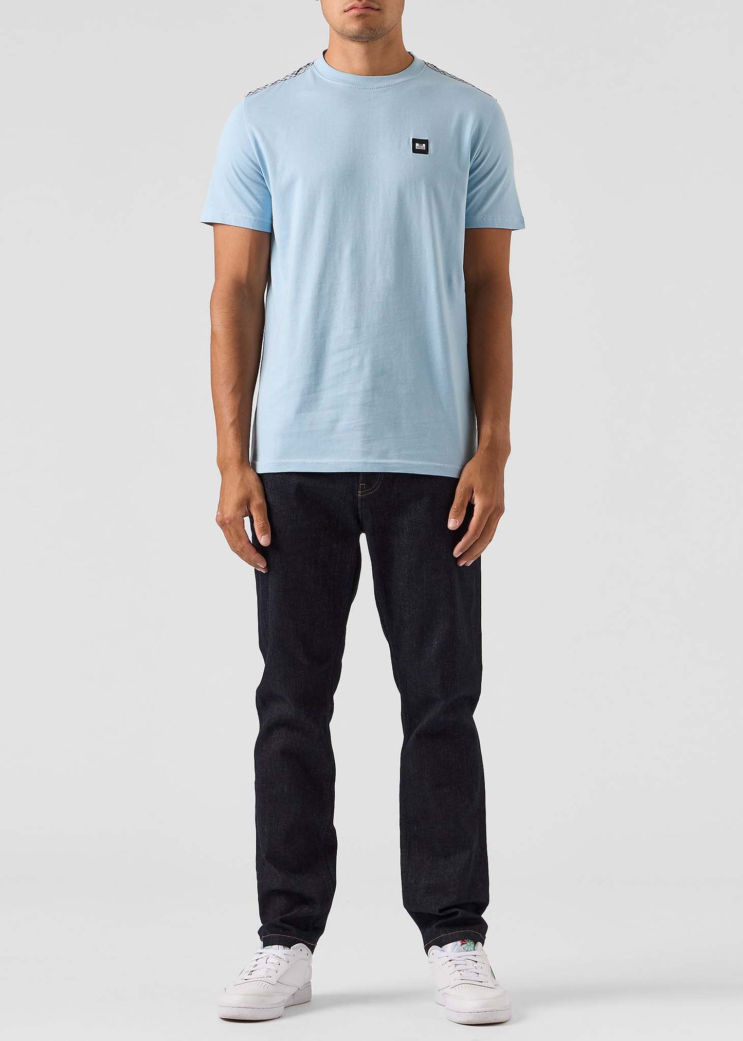 Weekend Offender T-shirts Diaz - winter sky blue house check