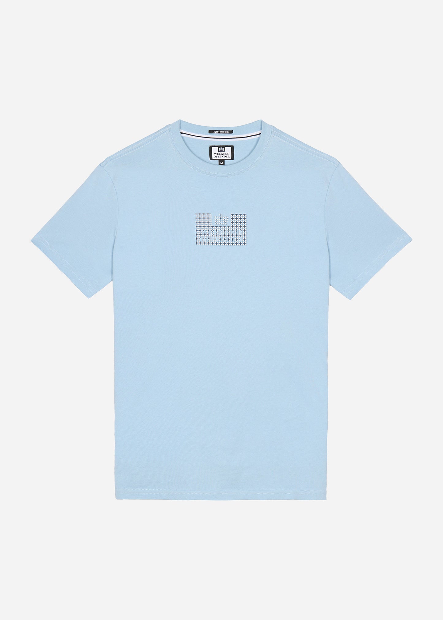 Weekend Offender T-shirts Dygas - winter sky blue house check