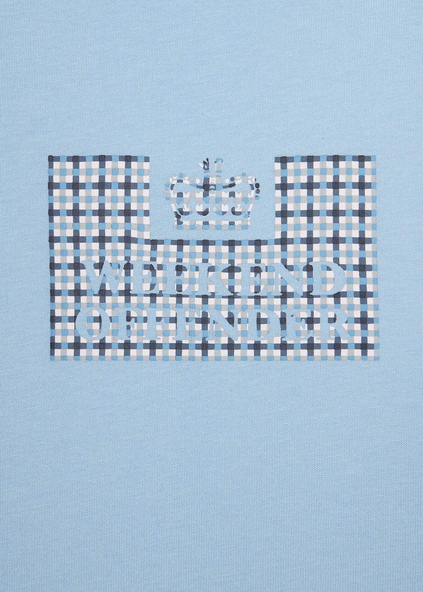 Weekend Offender T-shirts Dygas - winter sky blue house check