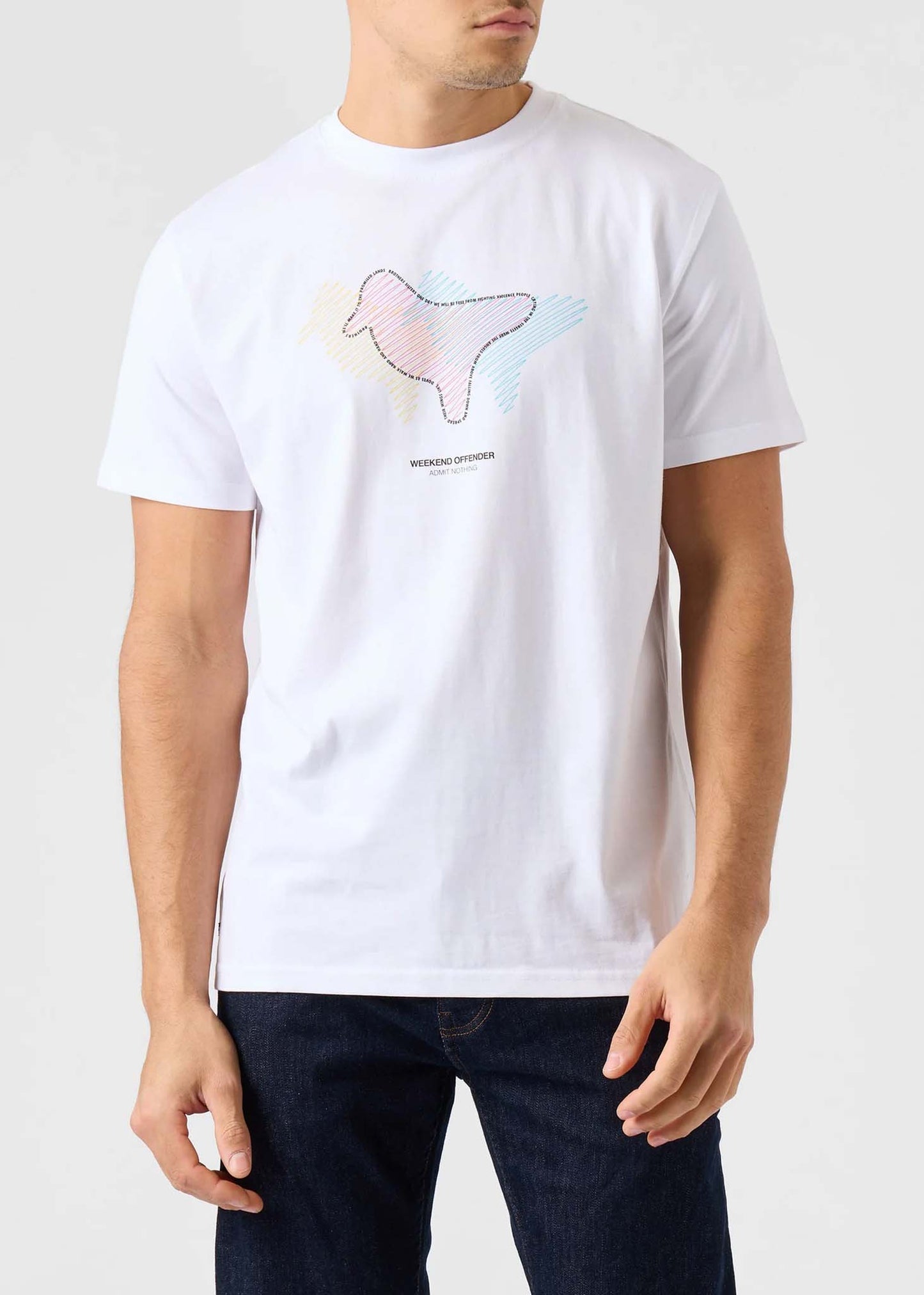 Weekend Offender T-shirts Gabe - white