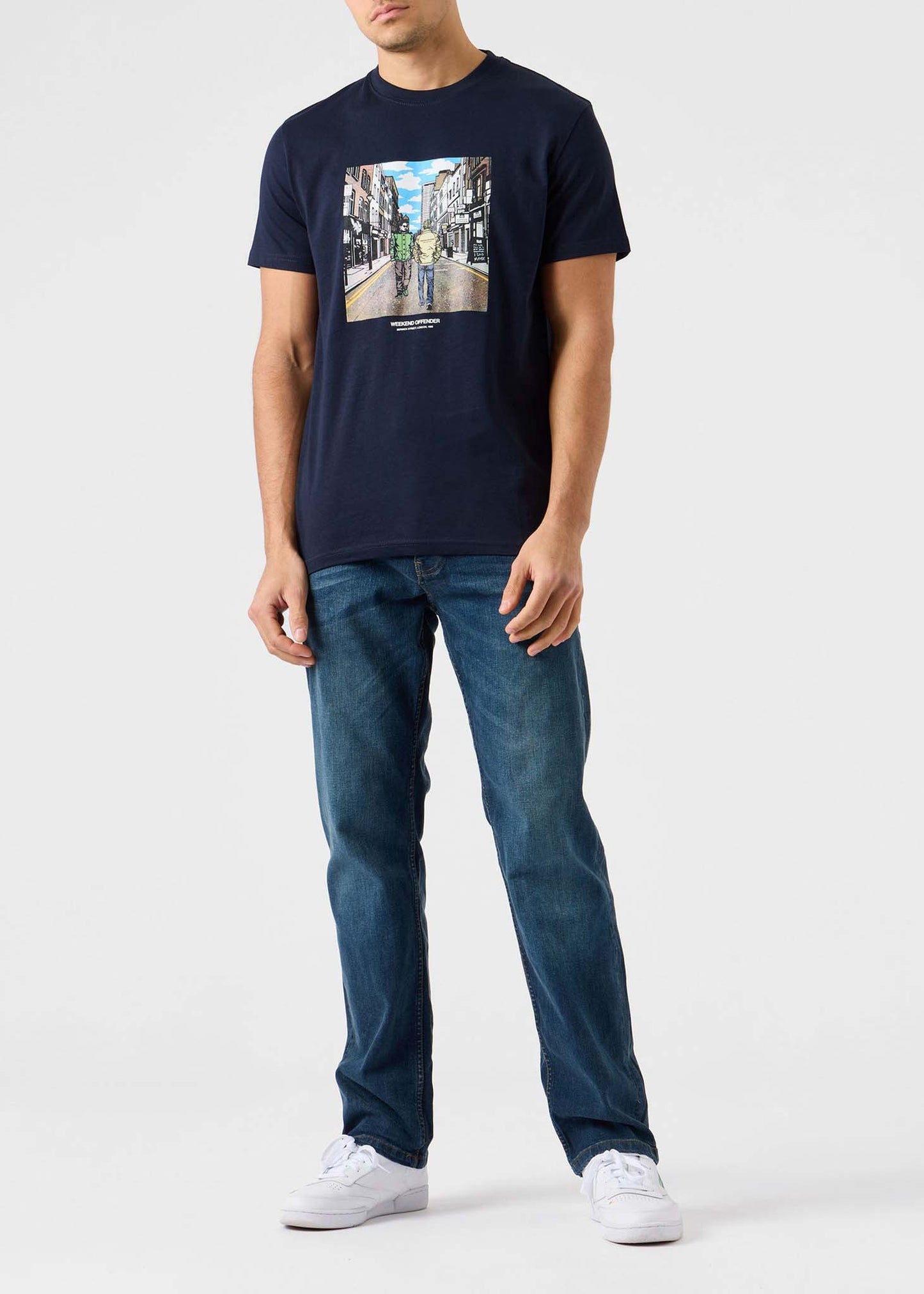 Weekend Offender T-shirts Berwick street - navy