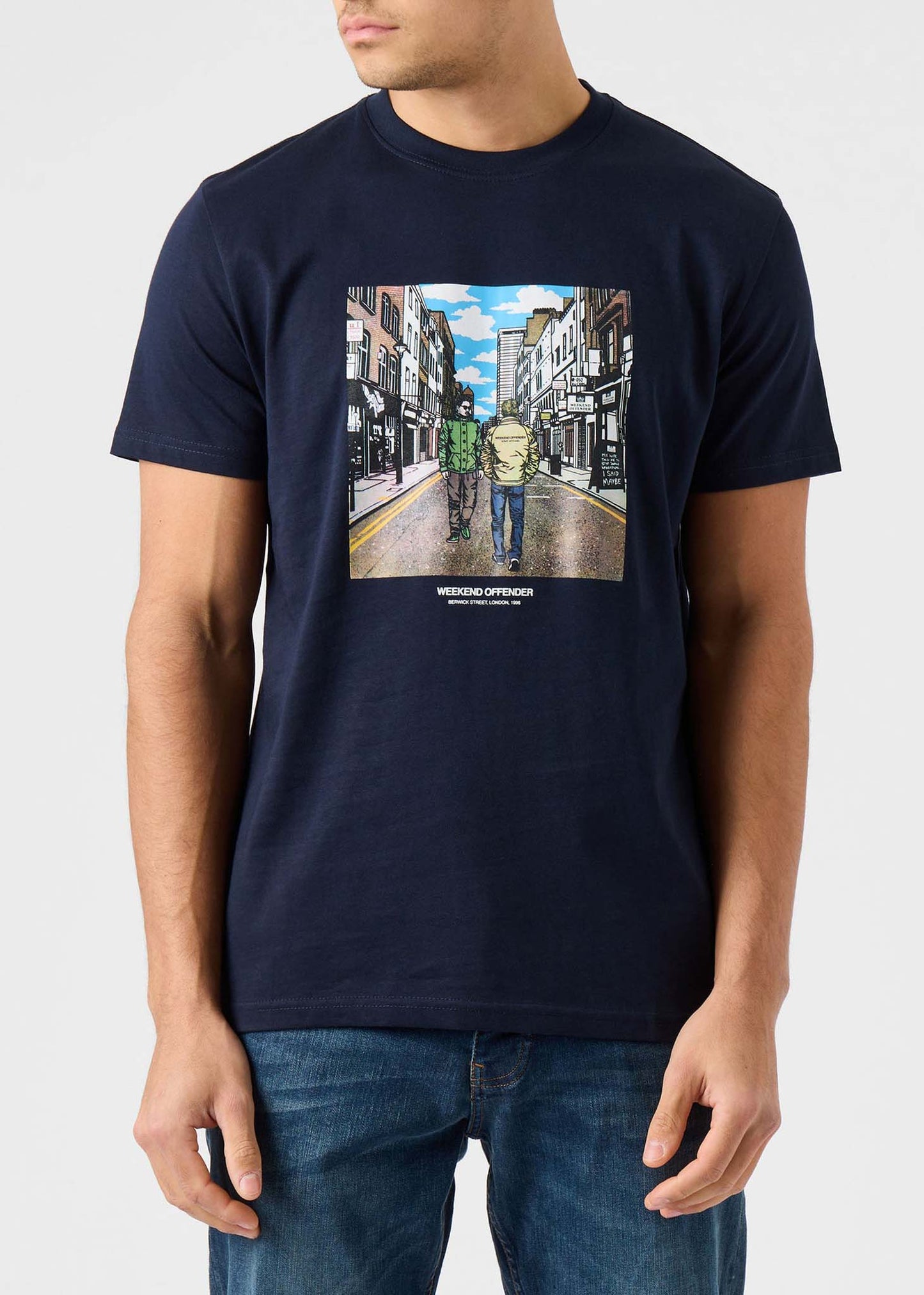 Weekend Offender T-shirts Berwick street - navy