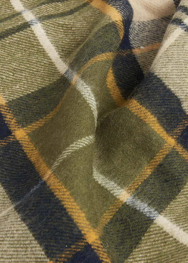 Barbour Scarves Yaxley tartan scarf - forest mist tartan