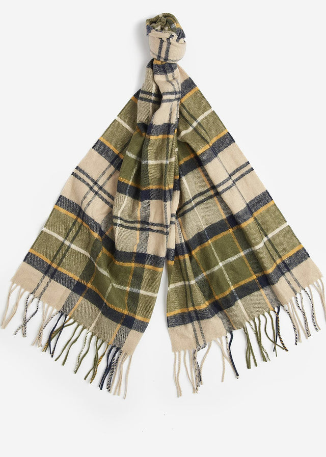 Barbour Scarves Yaxley tartan scarf - forest mist tartan