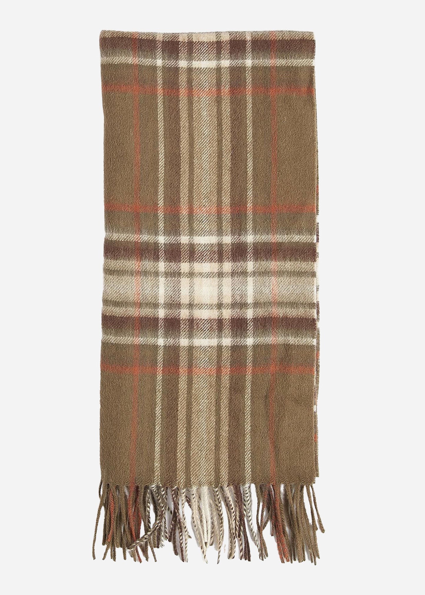 Barbour Sjaals Torridon highland plai - olive warm ginger