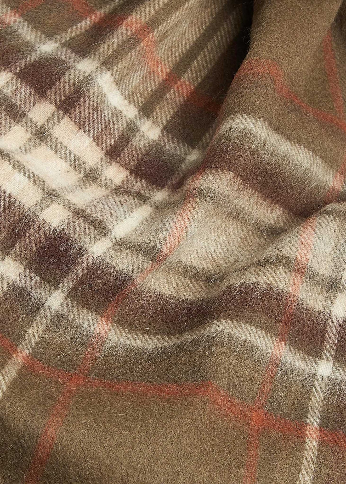 Barbour Sjaals Torridon highland plai - olive warm ginger