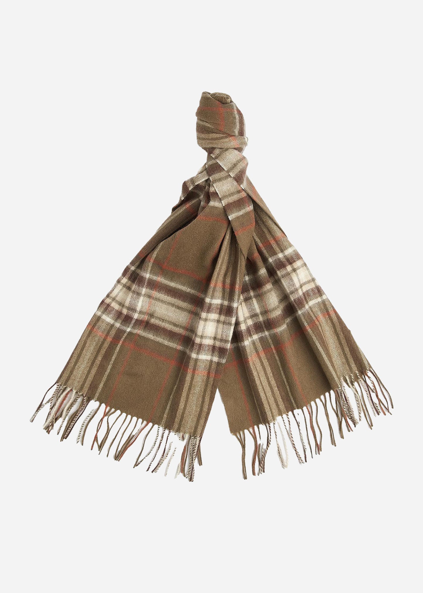 Barbour Sjaals Torridon highland plai - olive warm ginger