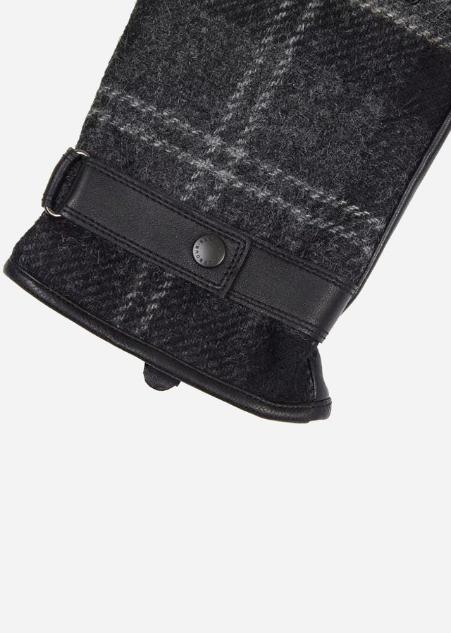 Barbour Gloves Newbrough tartan gloves - black grey