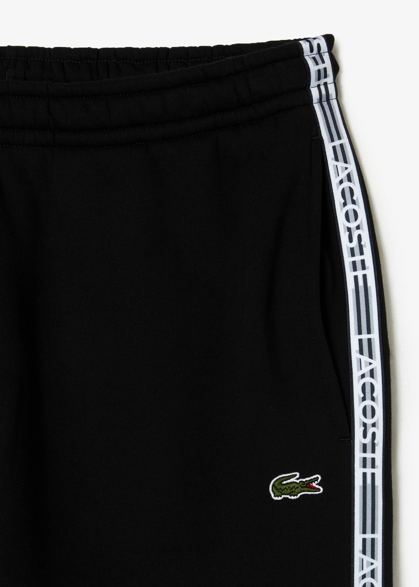Lacoste Broeken Contrast stripe tracksuit trousers - black