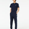 Lacoste Broeken Contrast stripe tracksuit trousers - navy blue