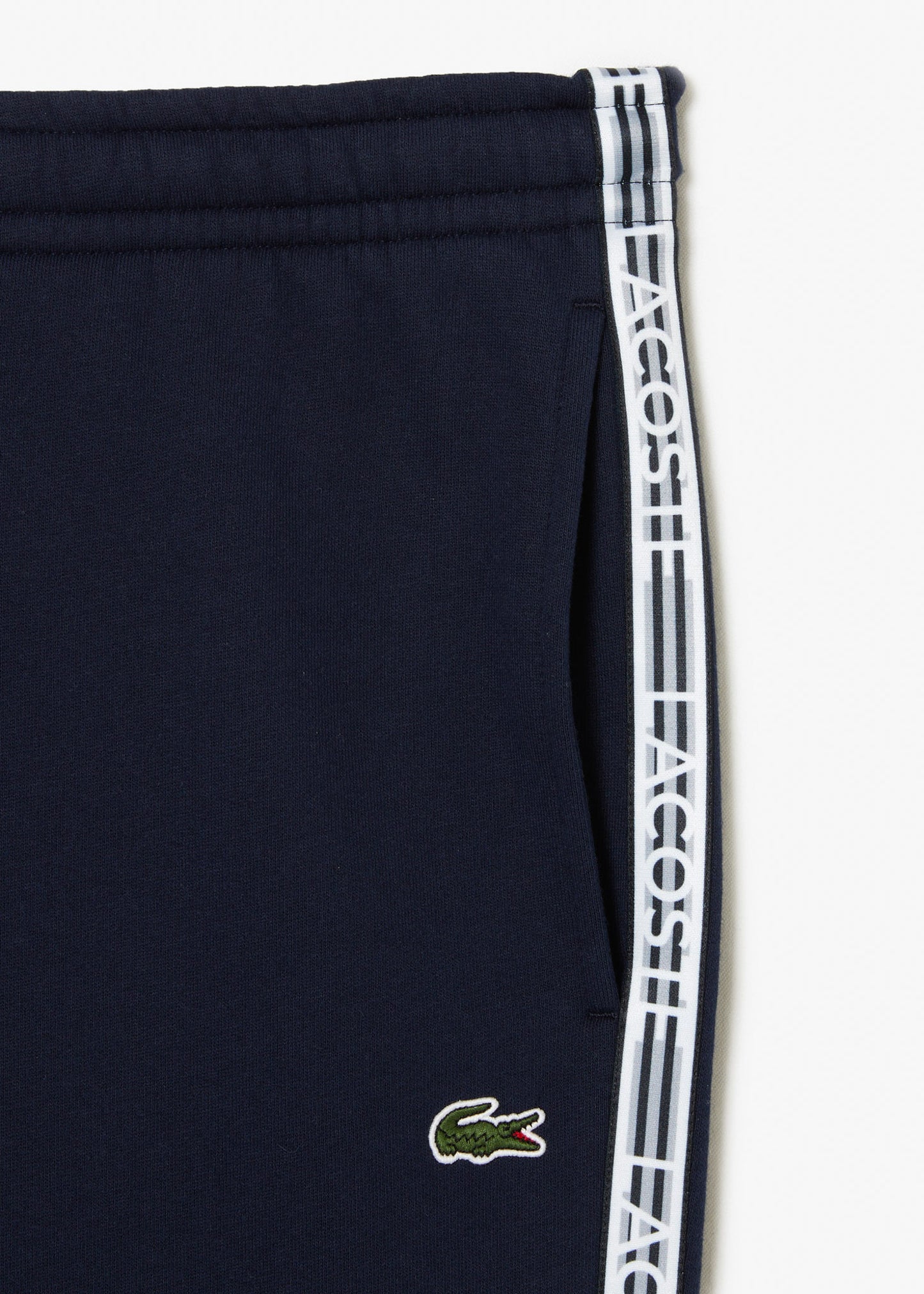 Lacoste Broeken Contrast stripe tracksuit trousers - navy blue