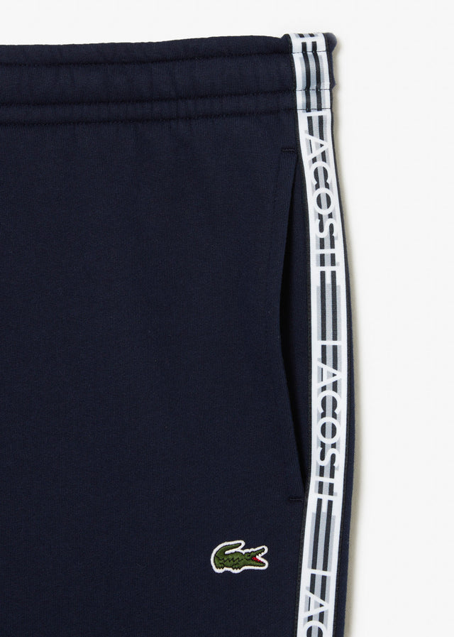 Lacoste Pants Contrast stripe tracksuit trousers - navy blue