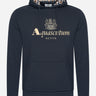 Aquascutum Hoodies Active big logo hoodie - navy