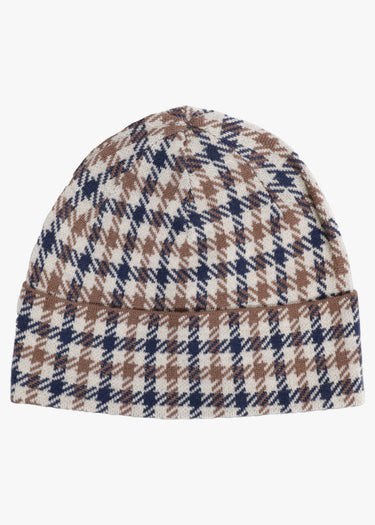 Aquascutum Mutsen Club check beanie - club check