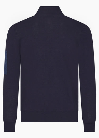 Aquascutum Vesten Club tech fz sweater - navy