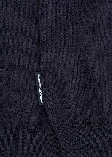 Aquascutum Sweaters Crewneck tech sweater - navy