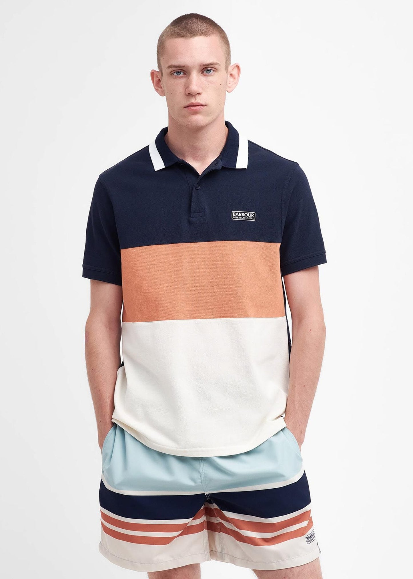 Barbour International Polo's Barnett polo - navy