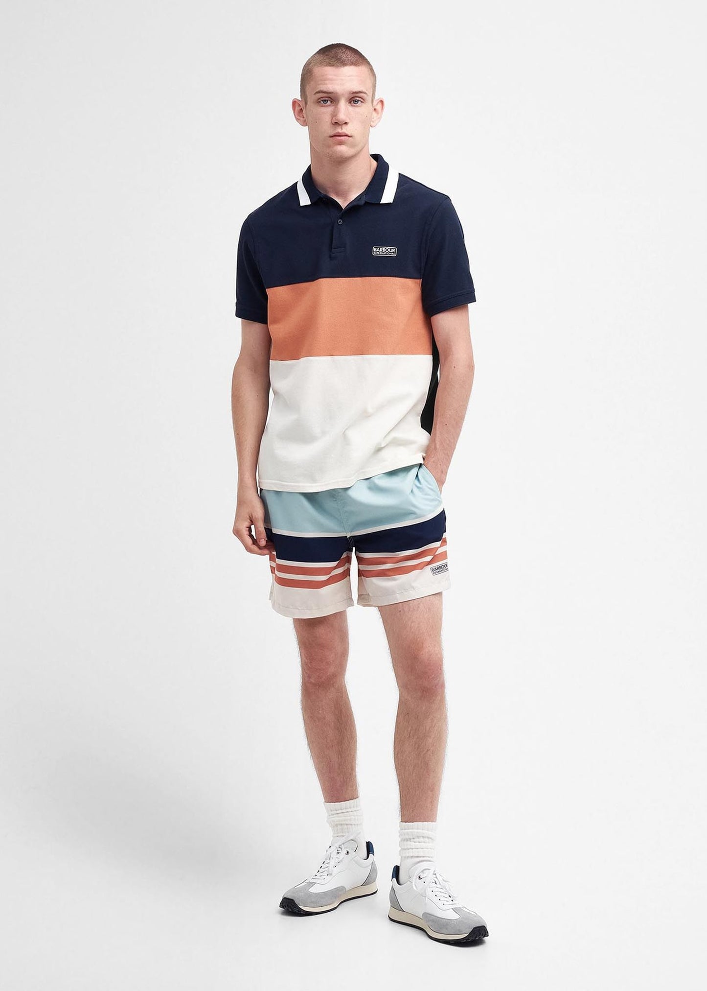 Barbour International Polo's Barnett polo - navy