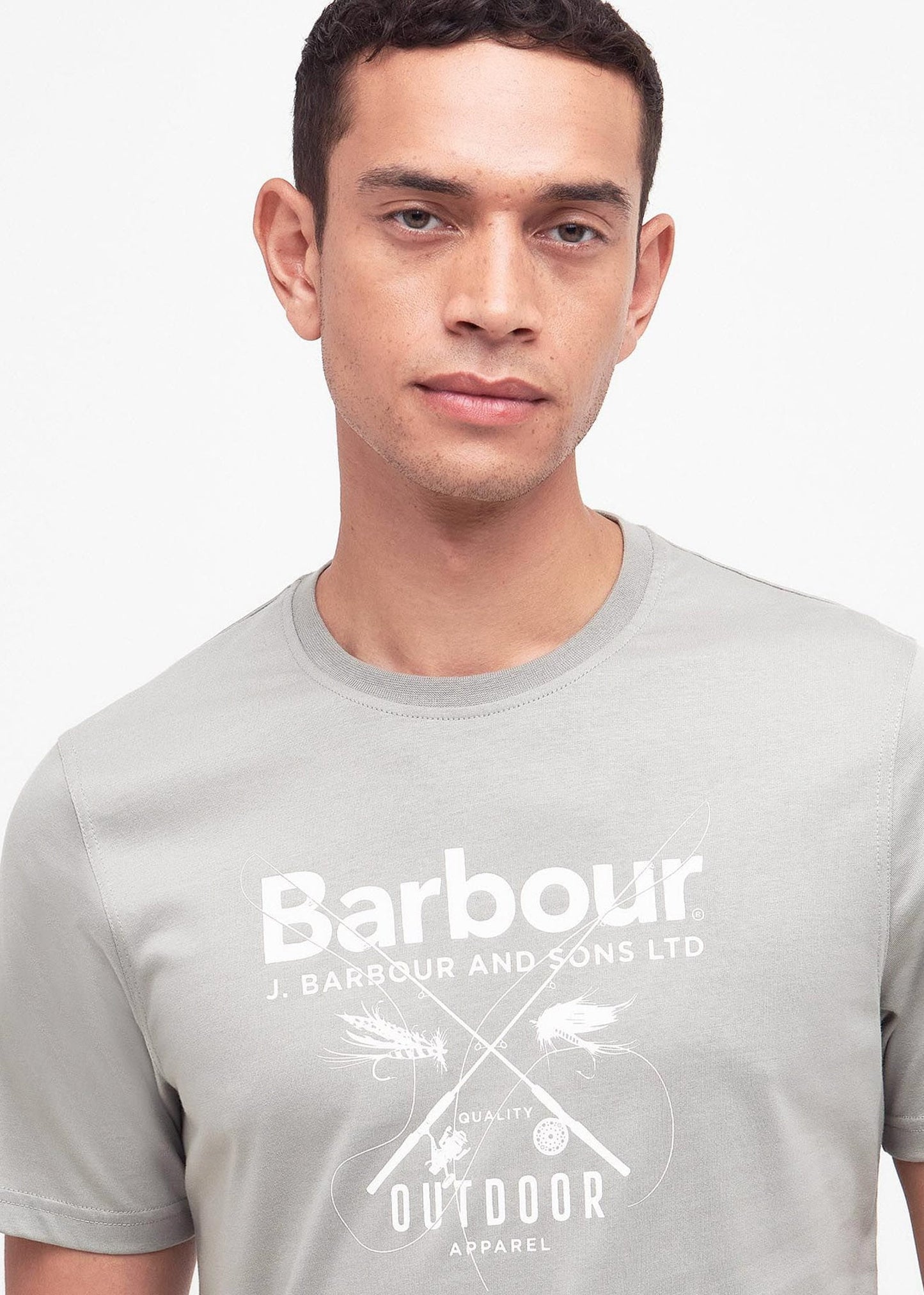 Barbour T-shirts Fly tee - forest fog