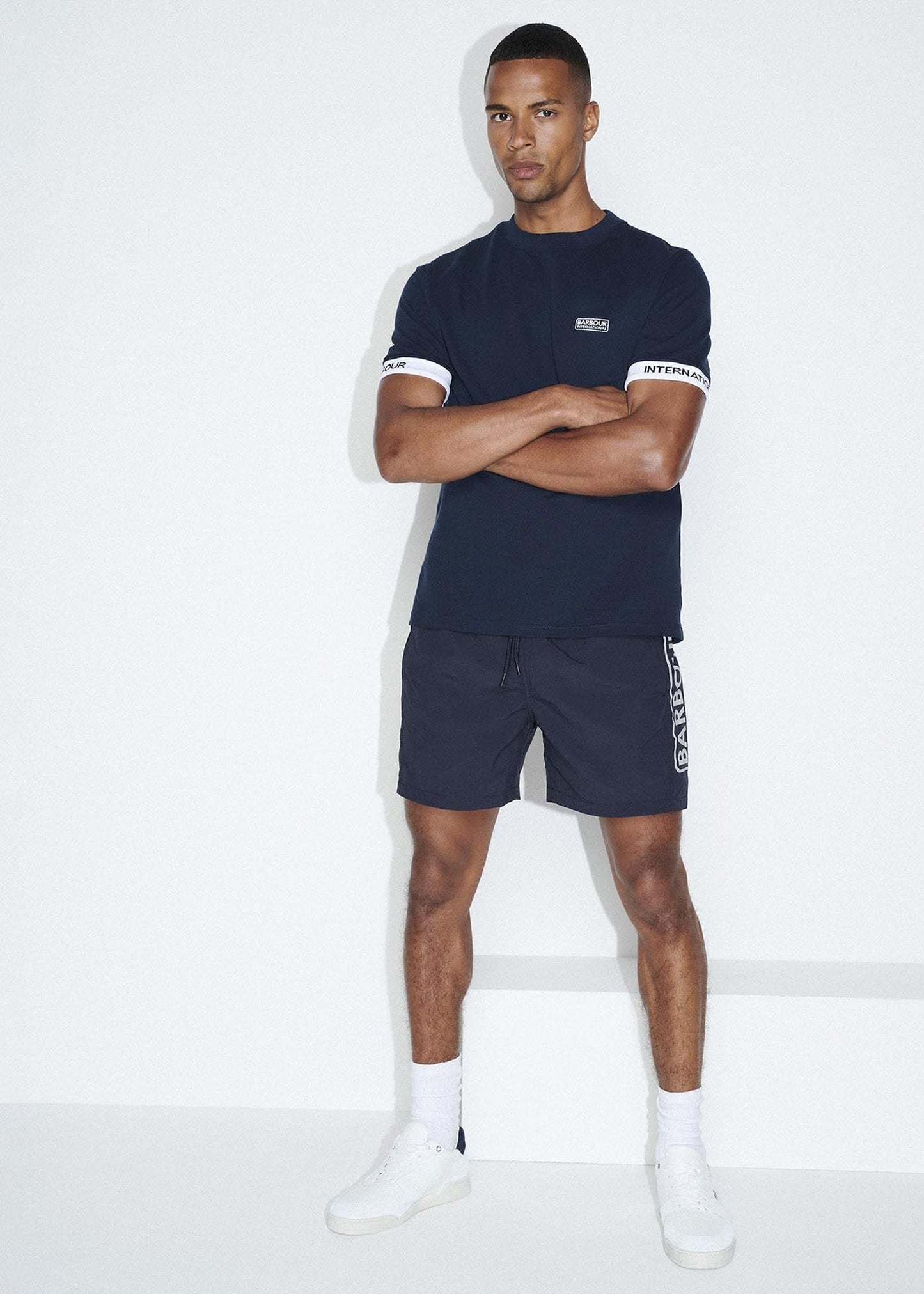 Barbour International T-shirts Heim tee - navy