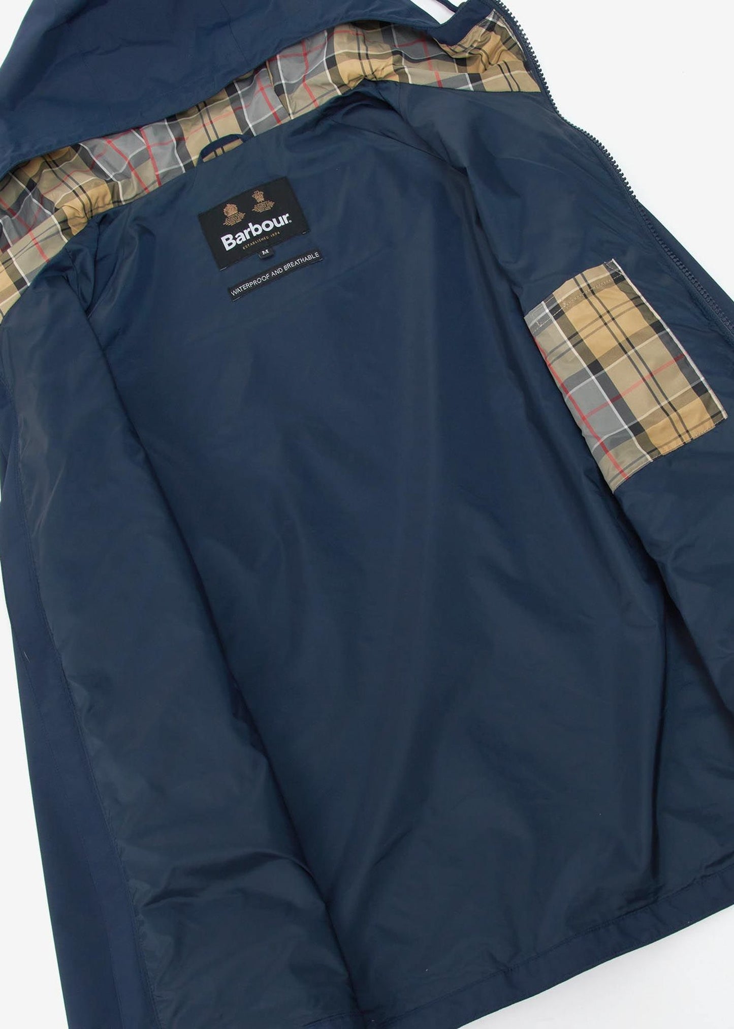Barbour Jassen Hooded domus jacket - navy dress