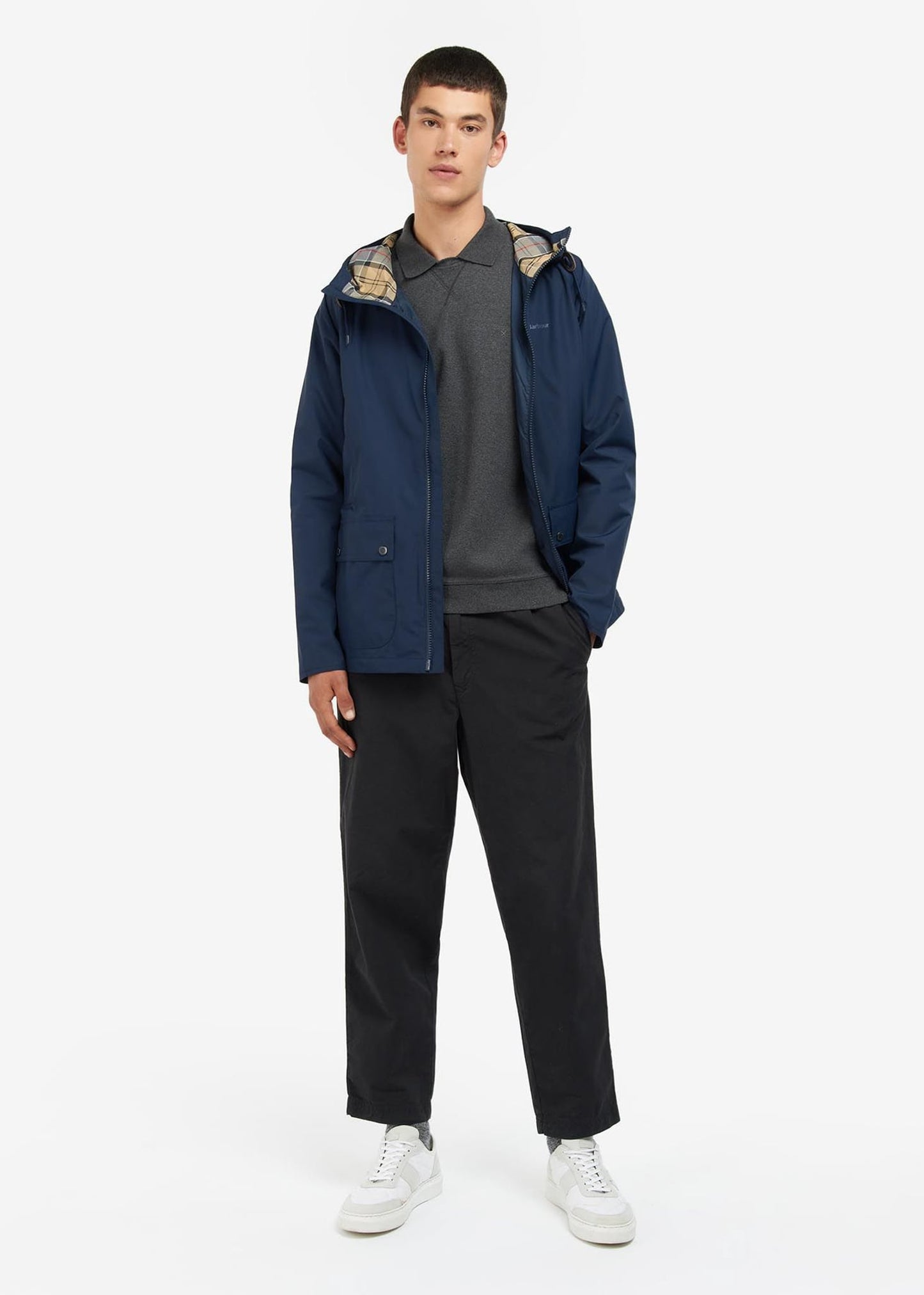 Barbour Jassen Hooded domus jacket - navy dress