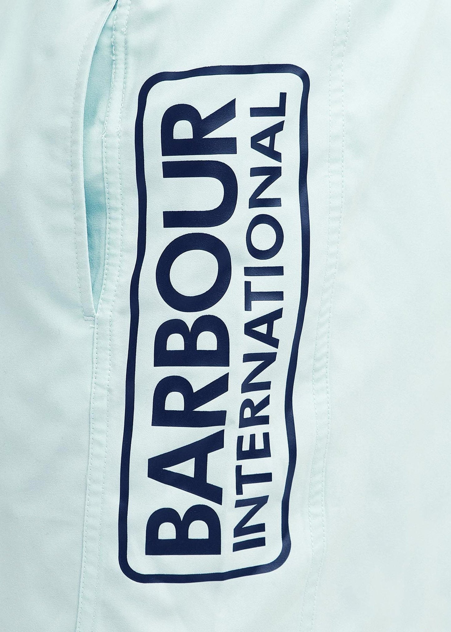 Barbour International Zwembroeken Large logo swim short - green fig