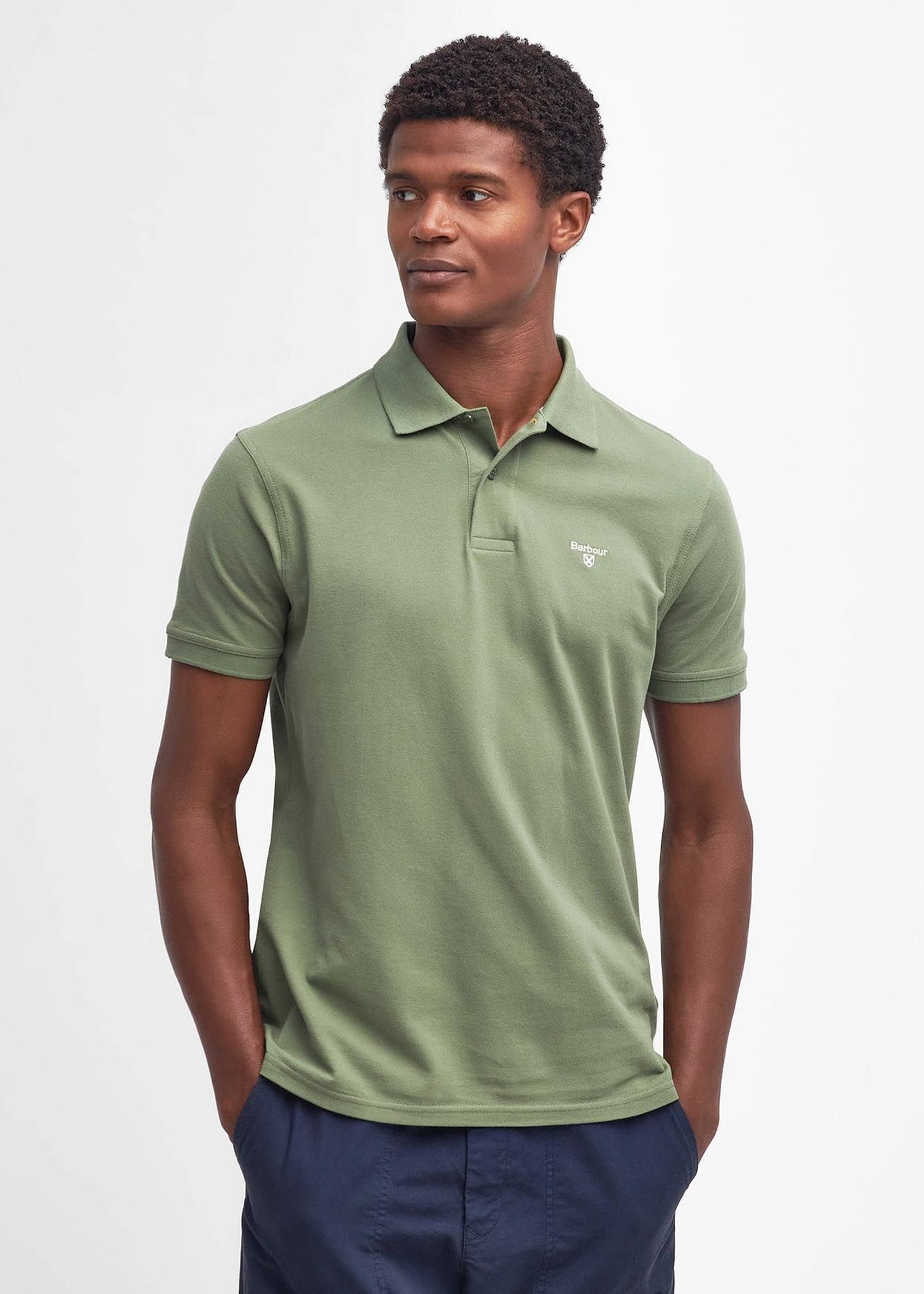 Barbour Polo's Lightweight sports polo - burnt olive