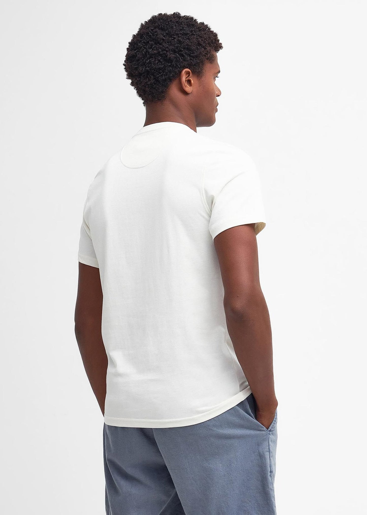 Barbour T-shirts Logo tee - ecru
