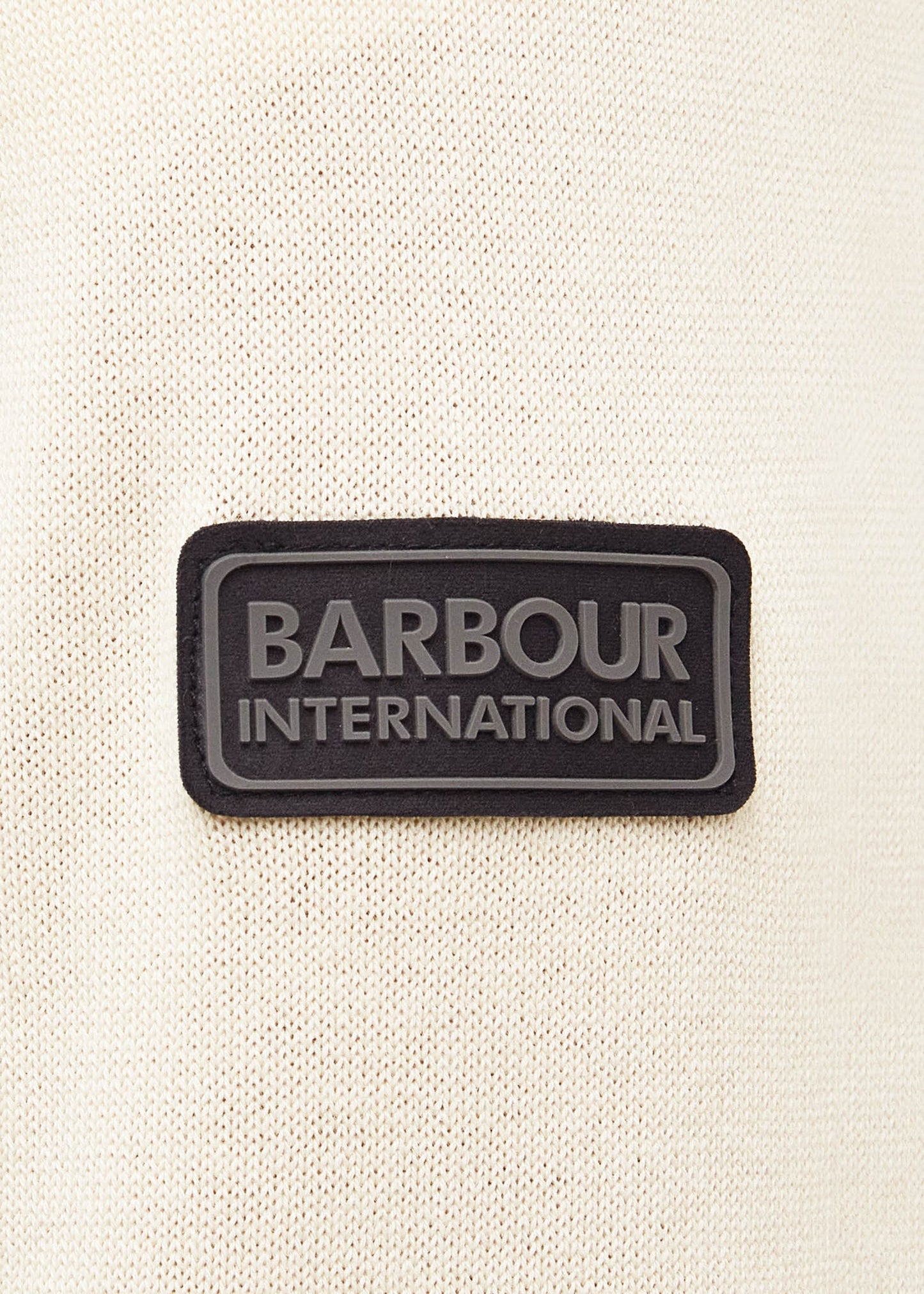Barbour International Truien Murrey quarter placket knit - dove grey