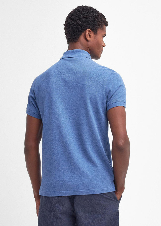 Barbour Polos Tartan pique polo - chambray marl