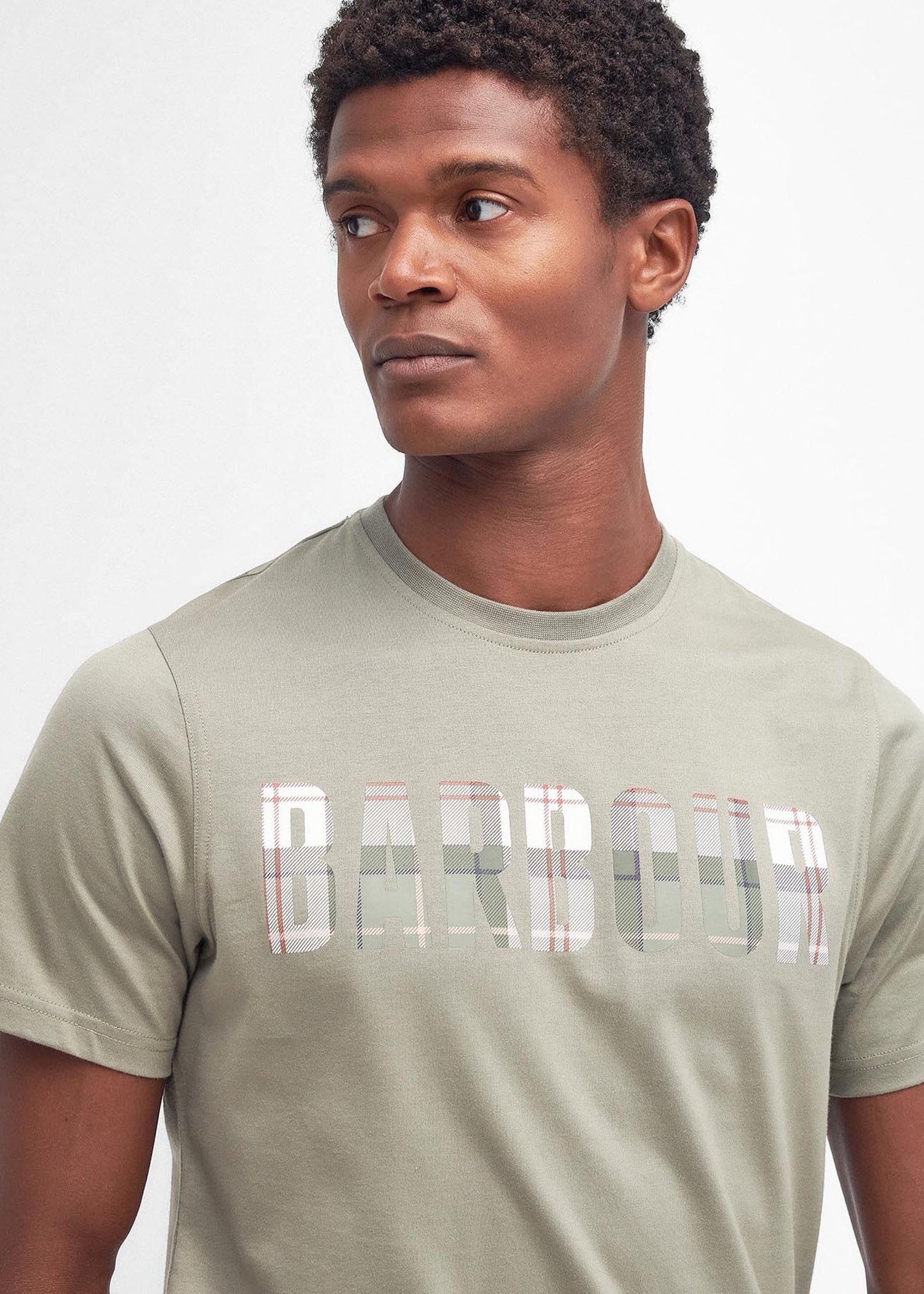 Barbour T-shirts Thurford tee - dusty green