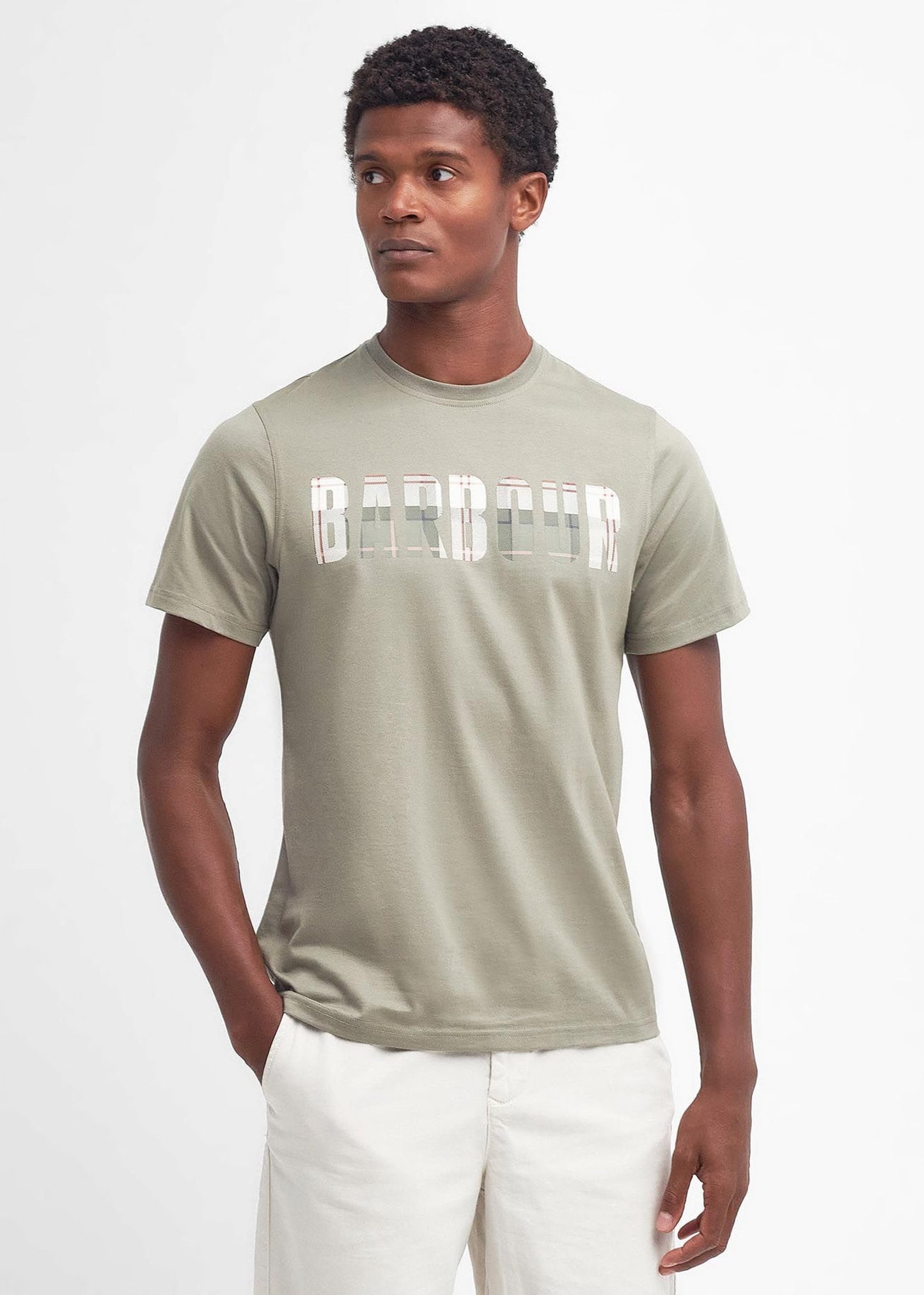 Barbour T-shirts Thurford tee - dusty green