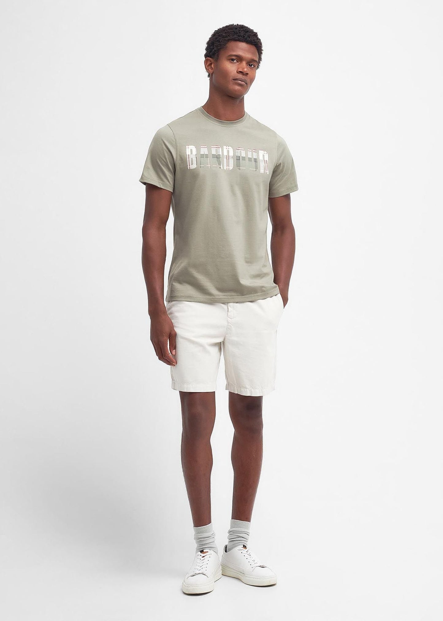 Barbour T-shirts Thurford tee - dusty green