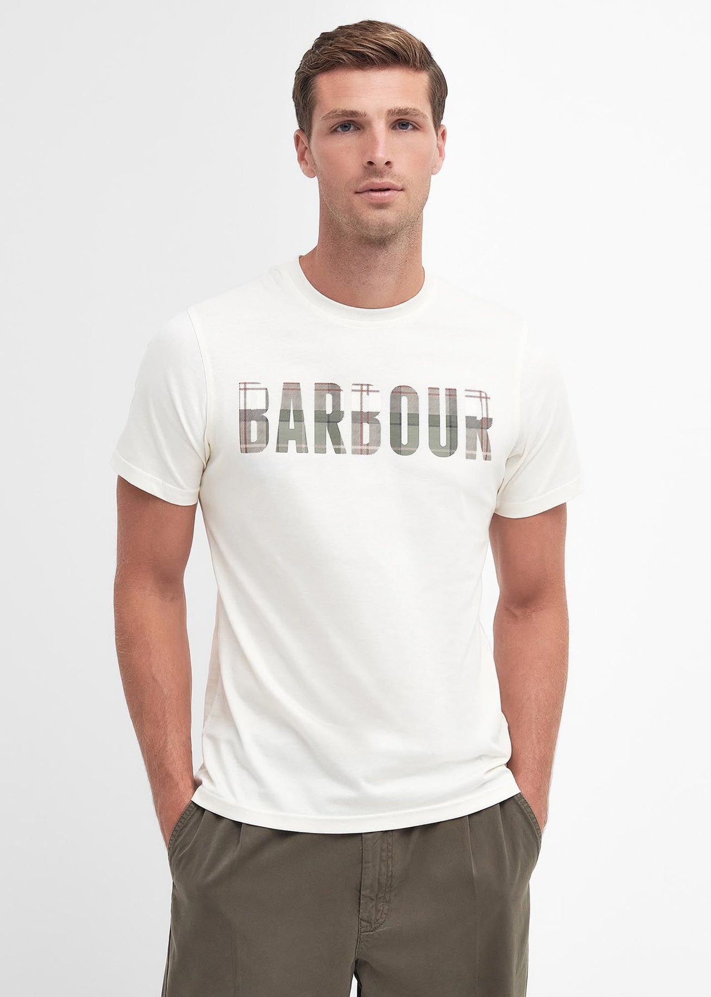 Barbour T-shirts Thurford tee - whisper white