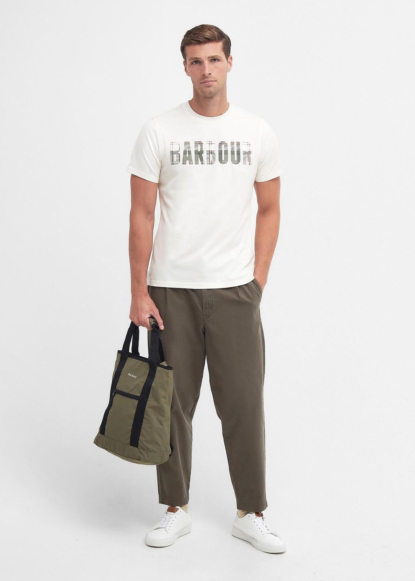 Barbour T-shirts Thurford tee - whisper white