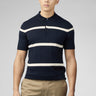 Ben Sherman Polo's Argyle stripe polo - dark navy
