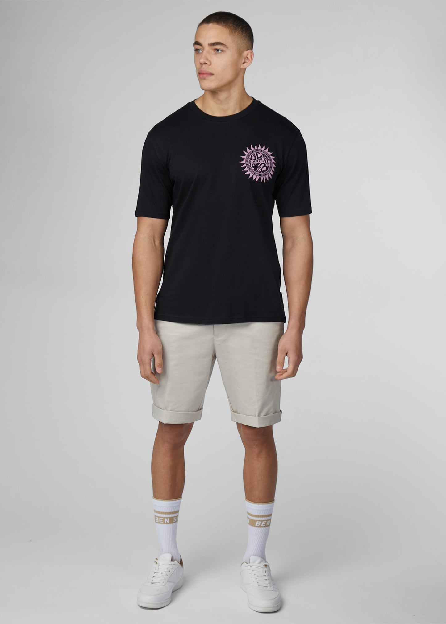 Ben Sherman T-shirts Festive poster tee - black