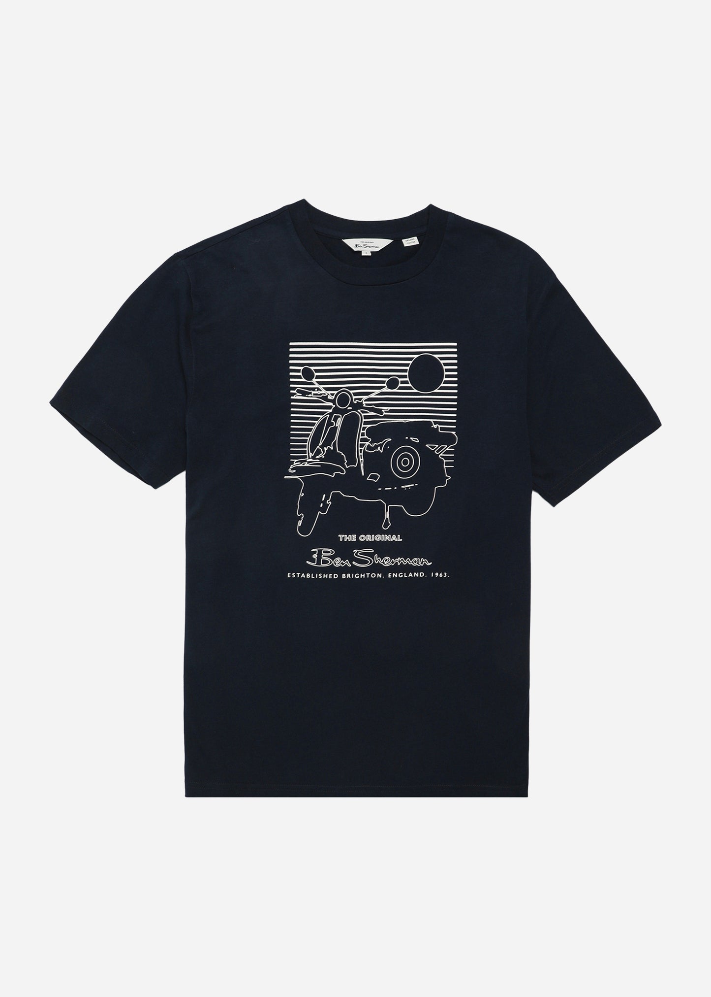 Ben Sherman T-shirts Summer scooter tee - dark navy