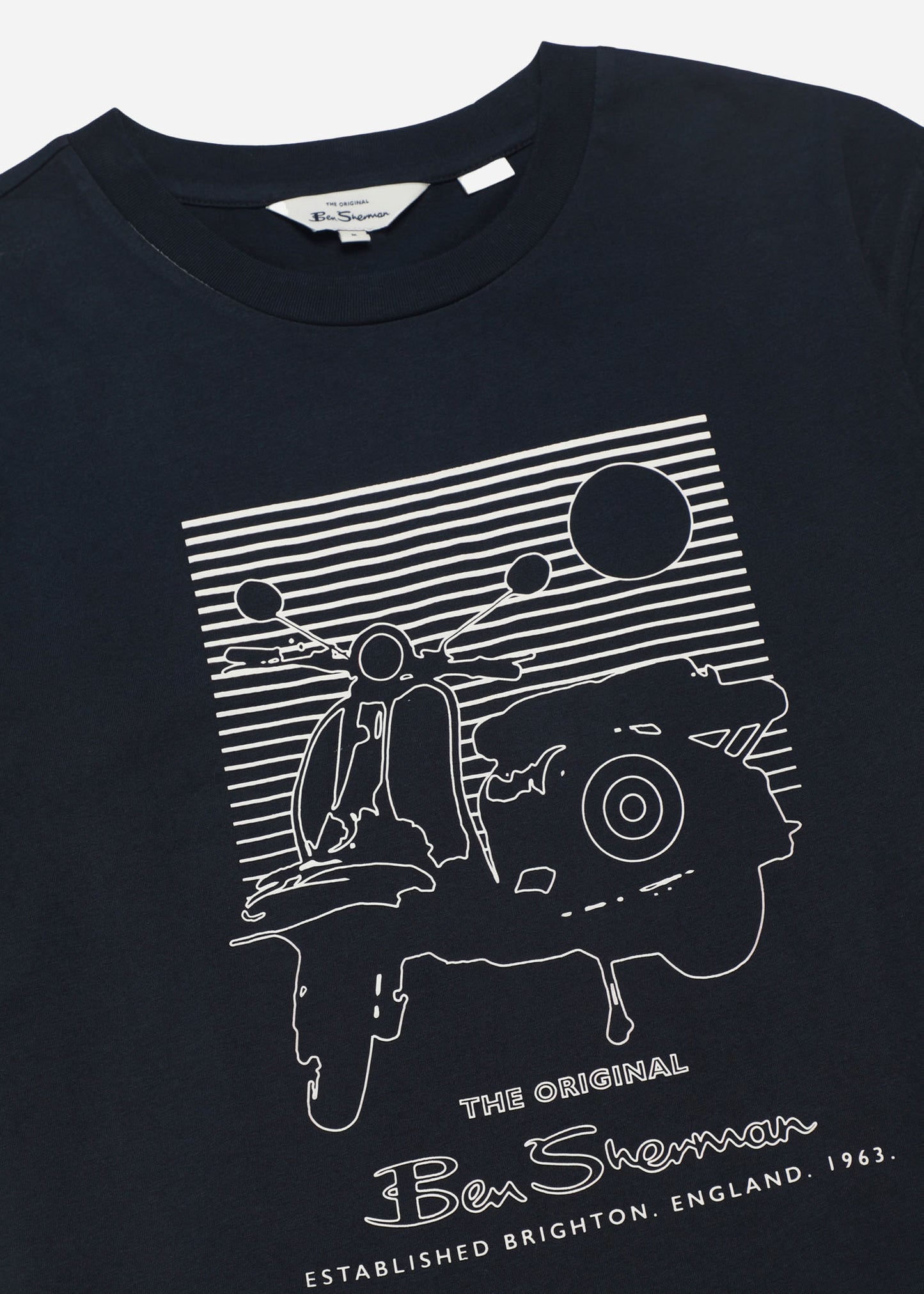 Ben Sherman T-shirts Summer scooter tee - dark navy